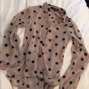 Polka dot blouse