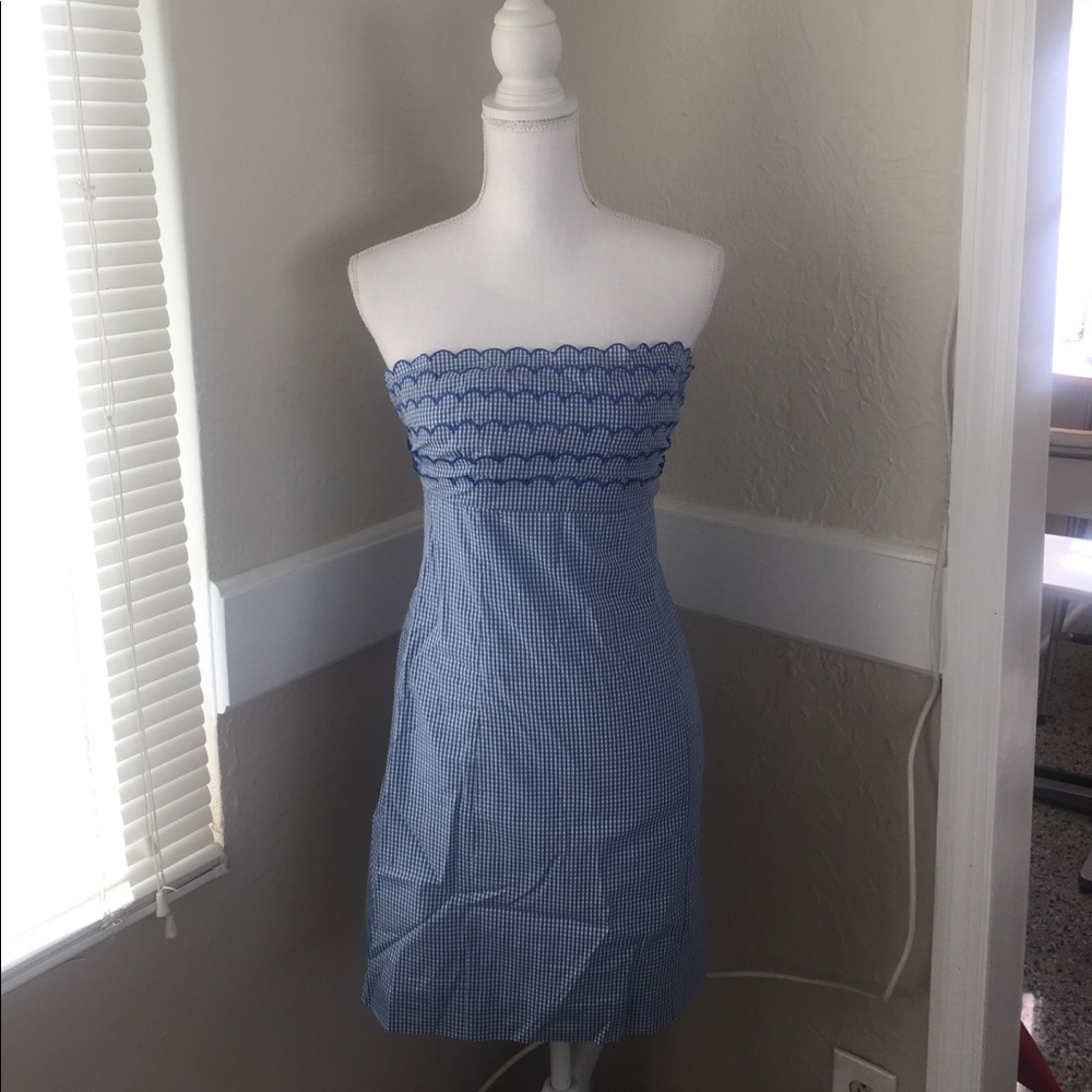 Lilly Pulitzer strapless spring dress