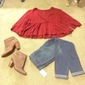 Free People jeans.