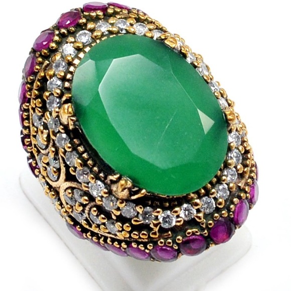 925 silver with bronze Turkish ring