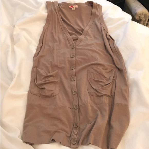 Button up tank cardigan