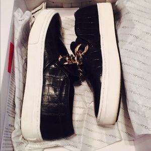 Aldo Black slip ons