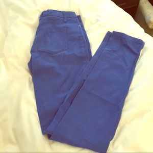 Royal blue skinny jeans!