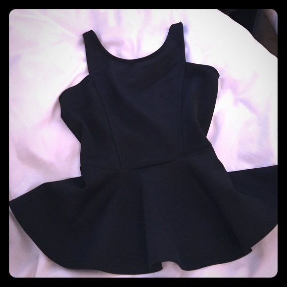 Black peplum top! - Picture 1 of 1