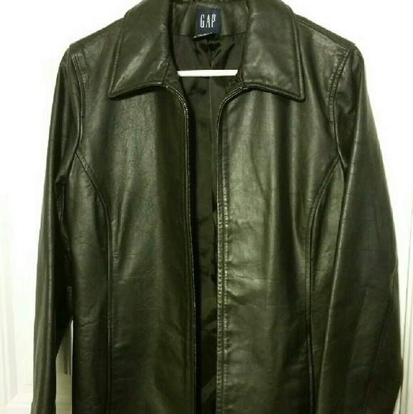 Black leather jacket