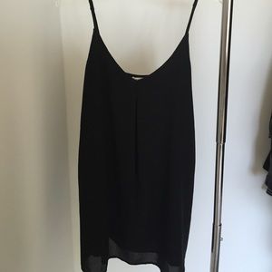 Black flowy tank top dress from Tobi