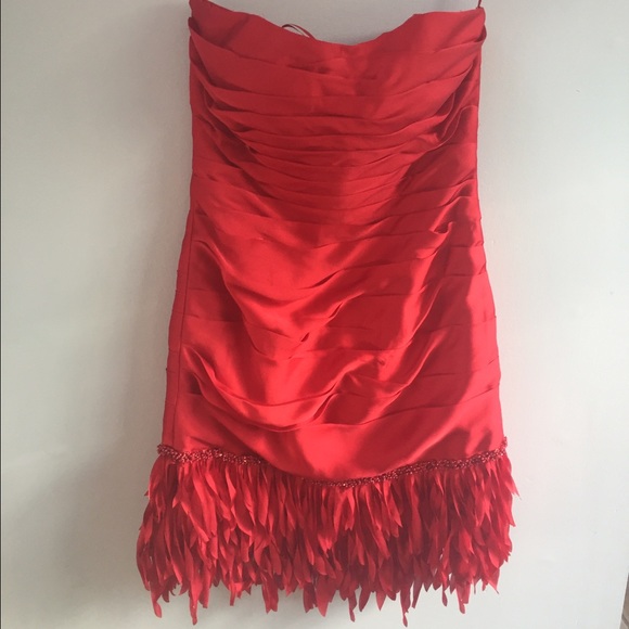 Nordstrom Festive Red Party Dress - Picture 1 of 3