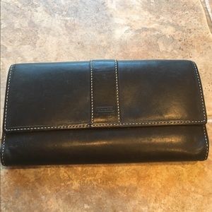 Coach checkbook wallet