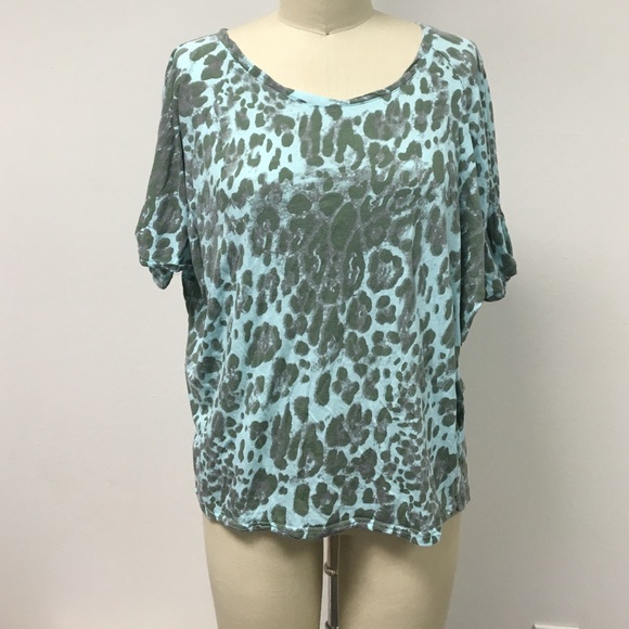 Slouchy leopard print top - Picture 1 of 3