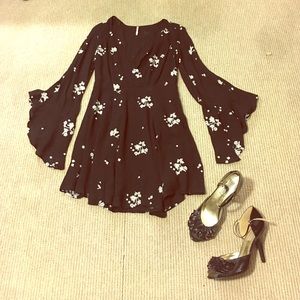 Free People black flowy dress.