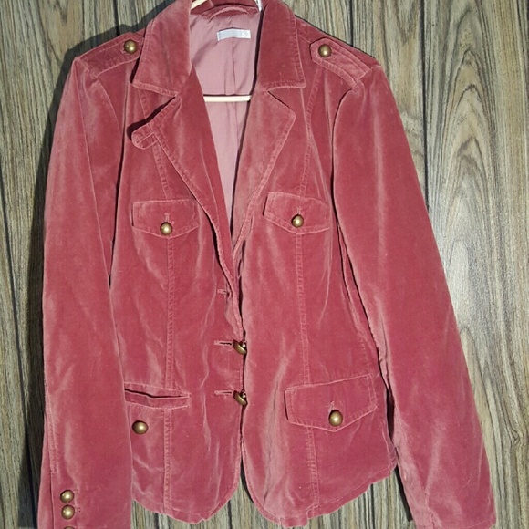 Beautiful Pink Velvet Jacket / Blazer