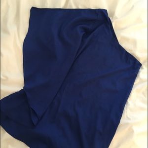 One shoulder royal blue dress!