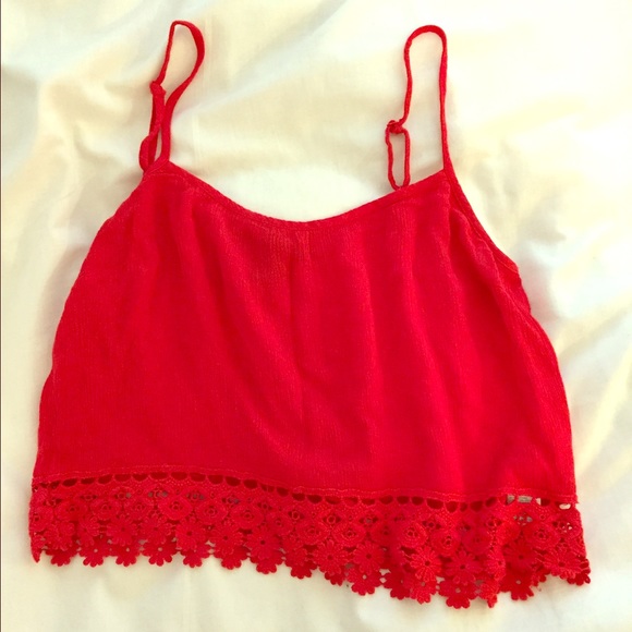 Red crop top!