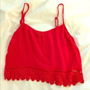 Red crop top!