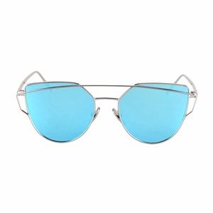 Blue & Silver Mirror Sunglasses