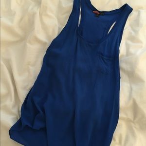 Royal blue silk tank!