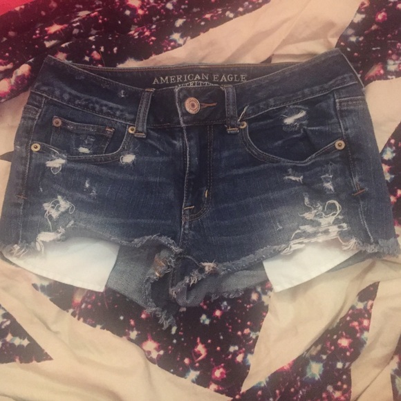 American Eagle distressed shorts