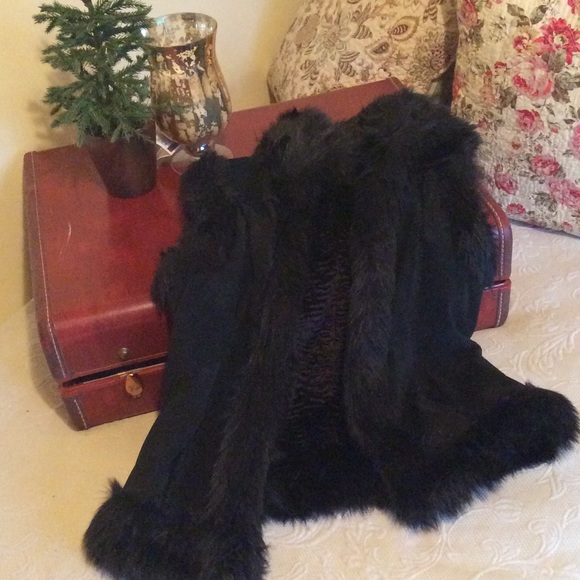 Black Suede Vest by Express