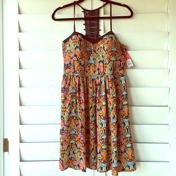 Paisley multi color summer dress
