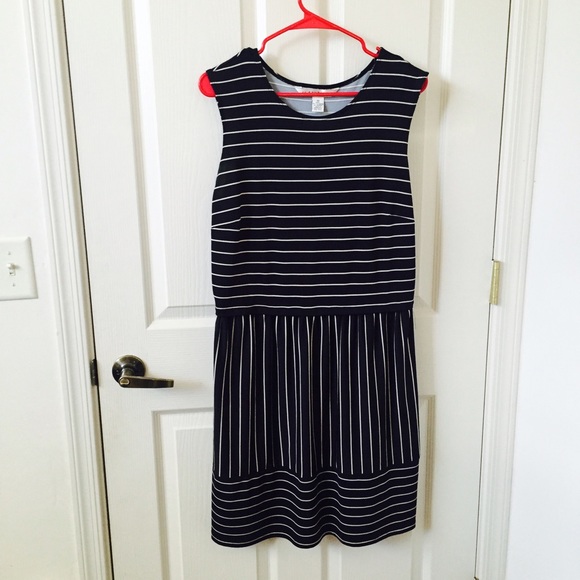 Striped shift dress