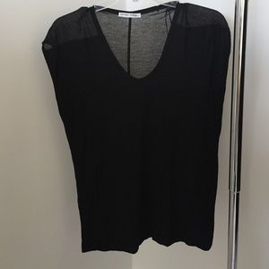 Basic Zara top with sheer detail
