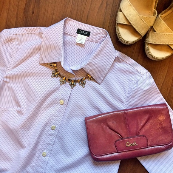 J. Crew classic striped button shirt
