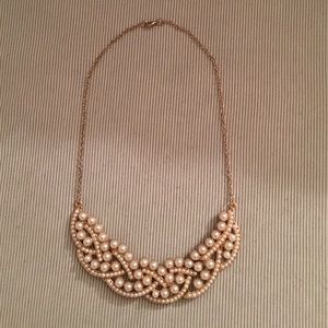 Pearl bib necklace