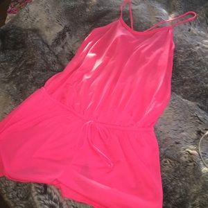 Hot pink romper size medium