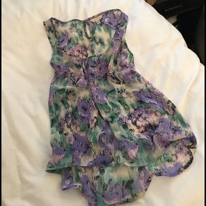 Floral tank top blouse