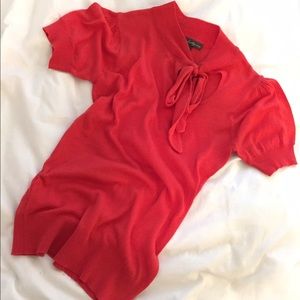 Coral sweater blouse!