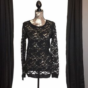 Sweat shirt lace  top