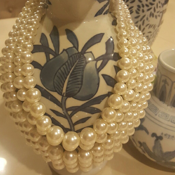 Multi-Strand J Crew like Pearl Necklace New