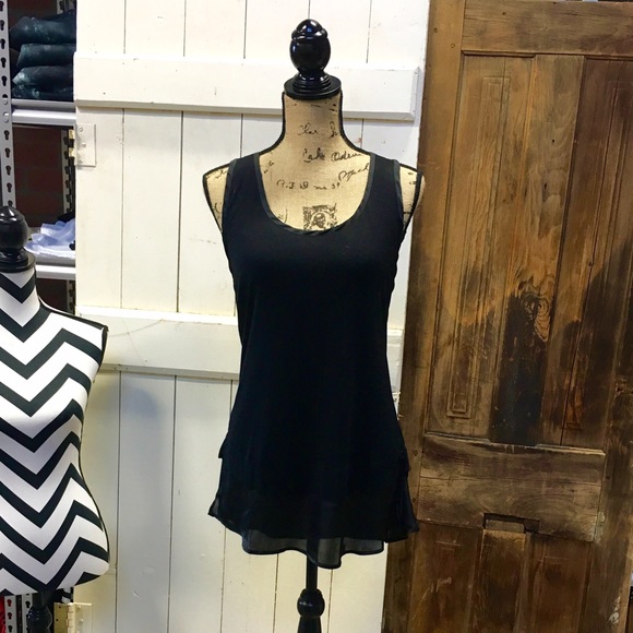 Satin Hem Racerback Tank