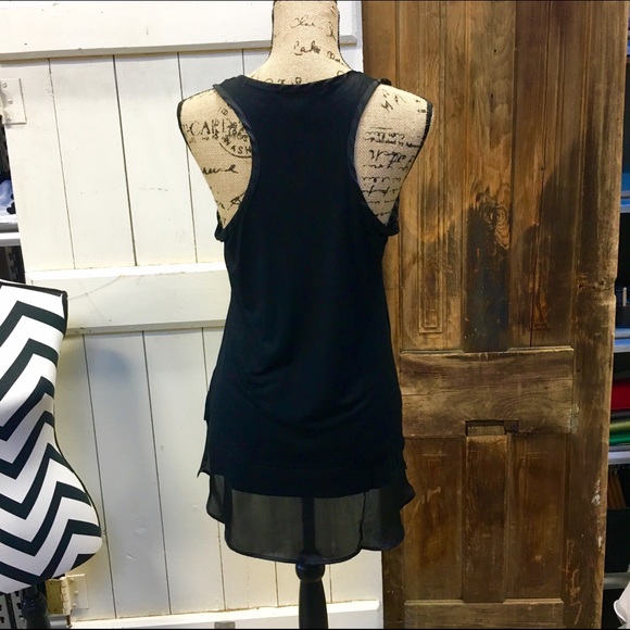 Satin Hem Racerback Tank - Picture 2 of 4