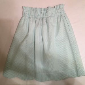 Small Lauren James Searsucker mint skirt