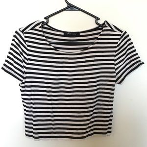 Striped Cropped T-Shirt