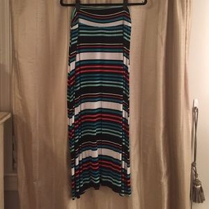 Cute Striped Maxi Skirt