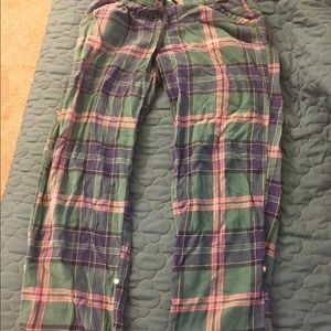 Plaid pajama pants