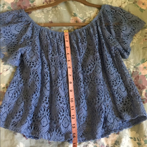 April Spirit Off the shoulder lace crop top - Picture 4 of 4