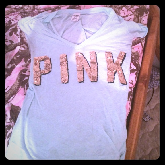 Mint green t-shirt from PINK