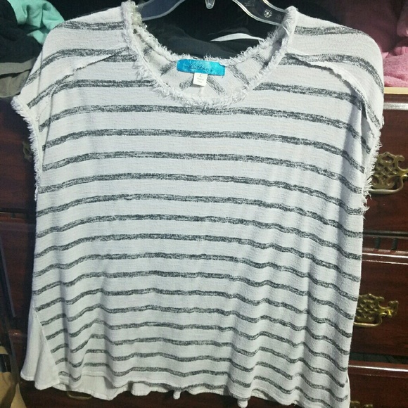 black and white striped shirt