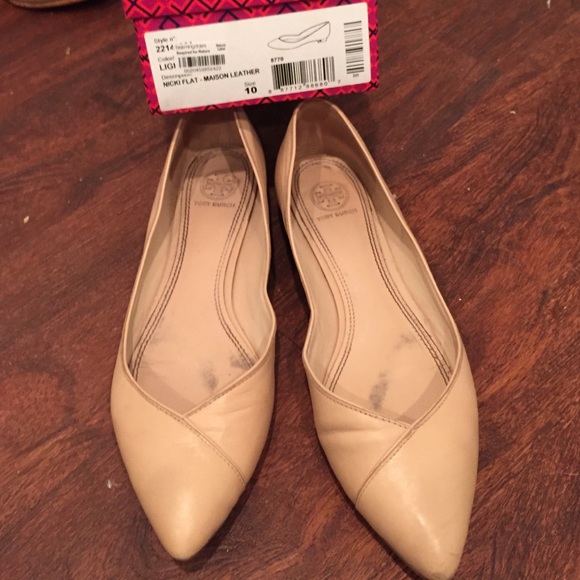 tory burch beige flats