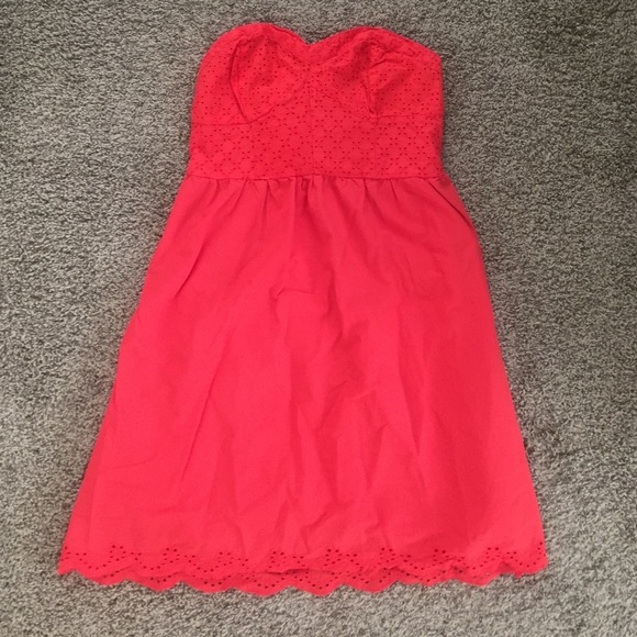 Adorable Orange/Red Sleeveless Dress