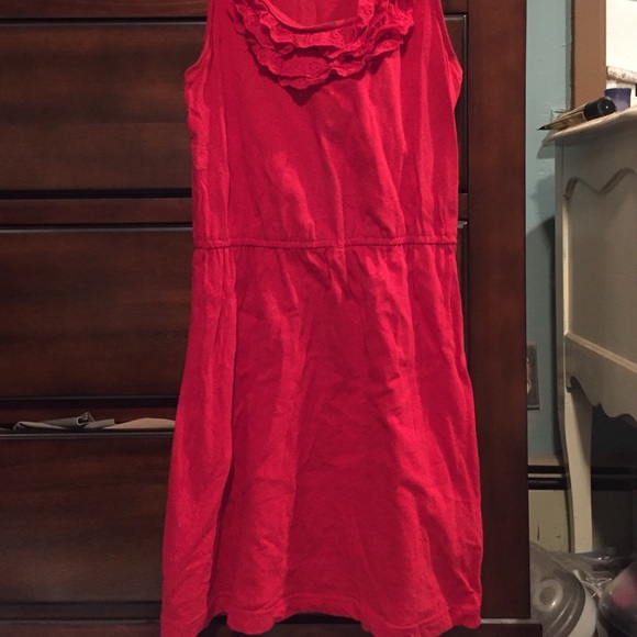 Red sundress with Ruffles - Picture 2 of 2