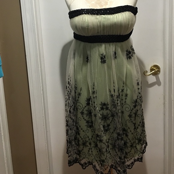 Lyndia Prōcanik Dresses & Skirts - Dress strapless embroidery tulle⚡️🎁Flash Sale🎁⚡️