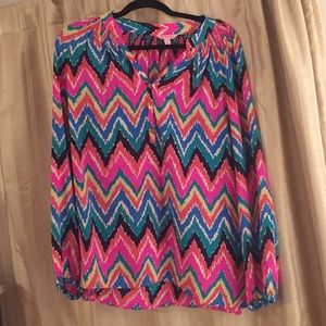 Lilly Pulitzer Chevron Elsa Top