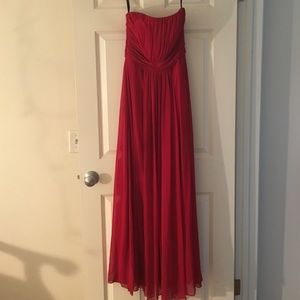 Pink/red floor length gown
