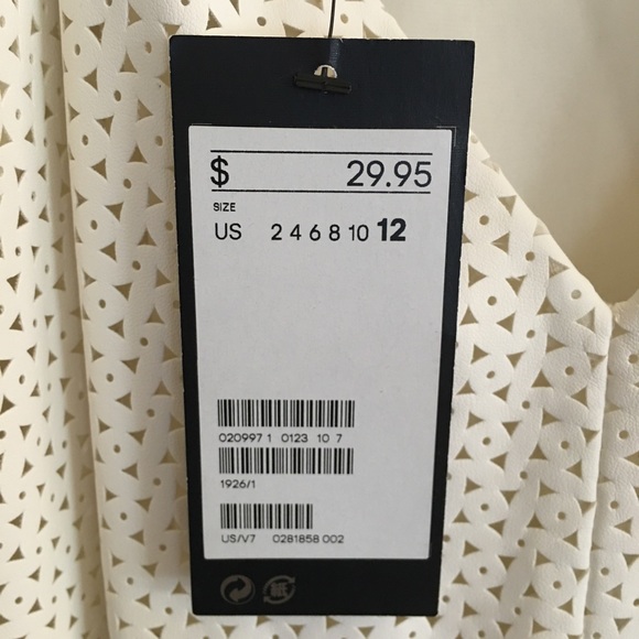 H&M / white leather tank - Picture 4 of 4