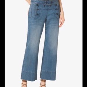 Cropped sailor jeans