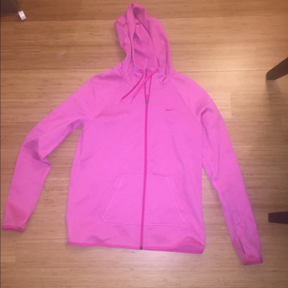 Nike Pink Therma Fit Full Zip Hoodie S EUC